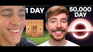Moxi Reacts To 1 Day vs 50,000 Day Build Challenge