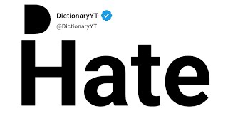 Hate Synonyms | Thesaurus | Similar Words 