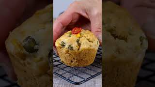 Savory Vegetable Muffins | No Egg No Milk No Butter Muffins