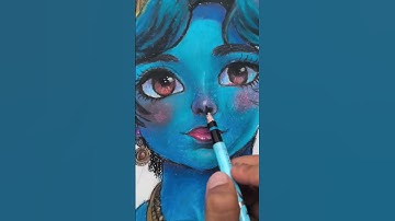 Divine Hue: Drawing Lord Krishna with Pastels 🎨✨