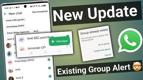 Whatsapp New Ui For Chat List | Existing Group Alert | Whatsapp updates 2025