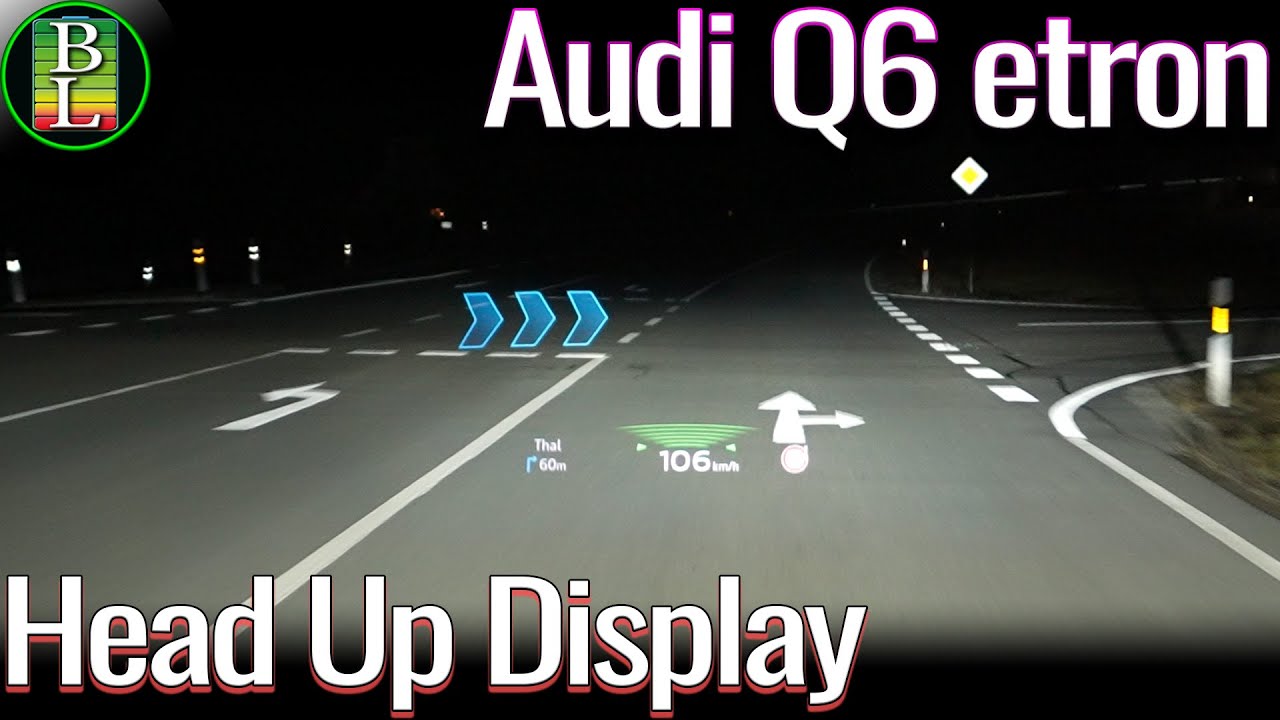 Audi Q6 E-tron HUD looks amazing !!!