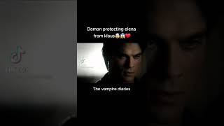 Damon Protecting Elena Form Klaus