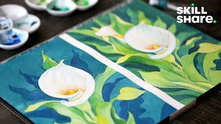 Watercolor Backgrounds: From Beginner to Advanced {Skillshare Class Trailer}