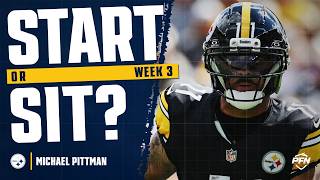 Full Week 3 Michael Pittman Fantasy Start or Sit 2026 News