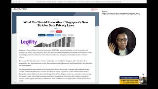 Article Review about the Singapore PDPA