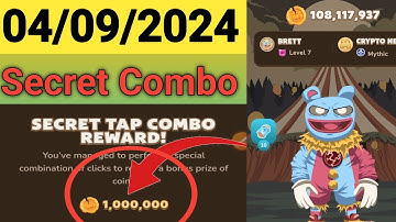 Memefi Daily Secret Combo 04 Sept 2024 | today memefi 10,00,000 coin
