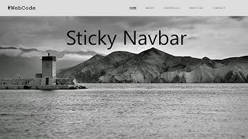 Sticky Navbar & Add Remove Active Class On Click | HTML5, CSS3 & JavaScript