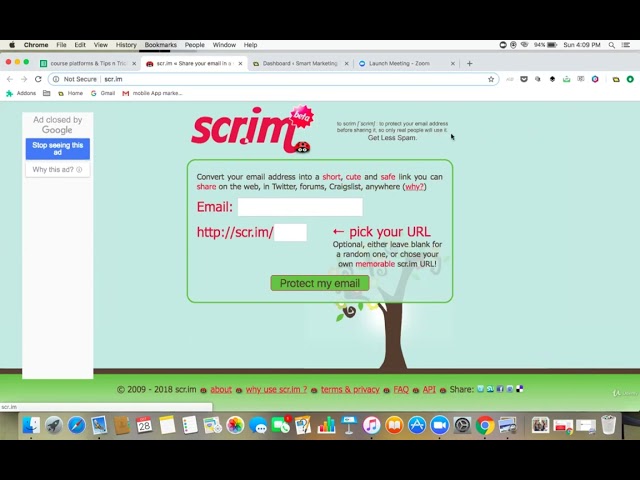 How to share you email online without worrying about spam - Digital Marketing Mastery Course