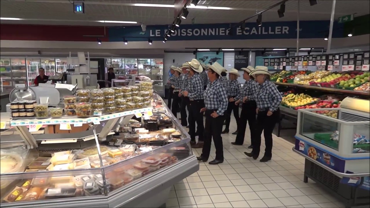 Danses Country Au Supermarche Casino De Carry Le Rouet 21 Juin 2017 Youtube