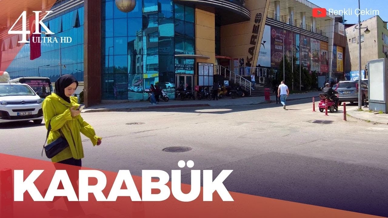 4K Karabük Şehir Merkezinde Yürüyüş Turu | Türkiye 2025