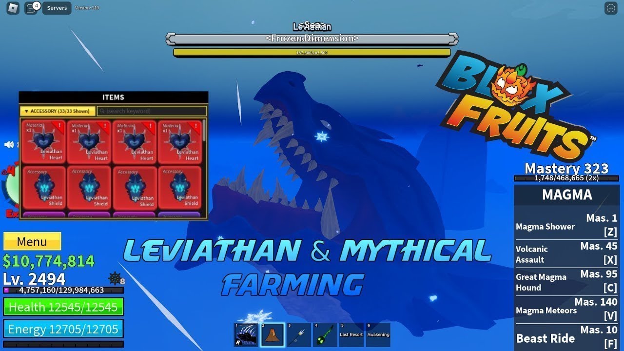 basic easy control combo, thx for control @nothingWwins #fyp #souram, Leviathan Blox Fruit