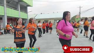 Part 2: ASMR Zumba Dance WorkOut fitness Let's perspire our body inorder to be healthy orange ootd 