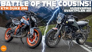 '24 KTM Duke 390 vs '24 Husqvarna Svartpilen 401: Two bikes, two wheels but one heart! | UpShift