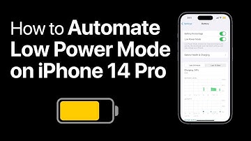 Set Low Power Mode To Automatically Enable At Certain Battery Level On iPhone 14 Pro