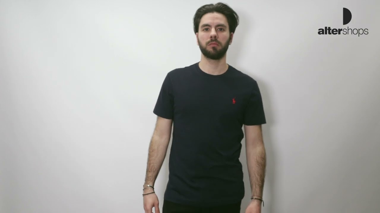 Polo Ralph Lauren CUSTOM SLIM FIT TEE  Σκούρο Μπλε 710680785004 SS23