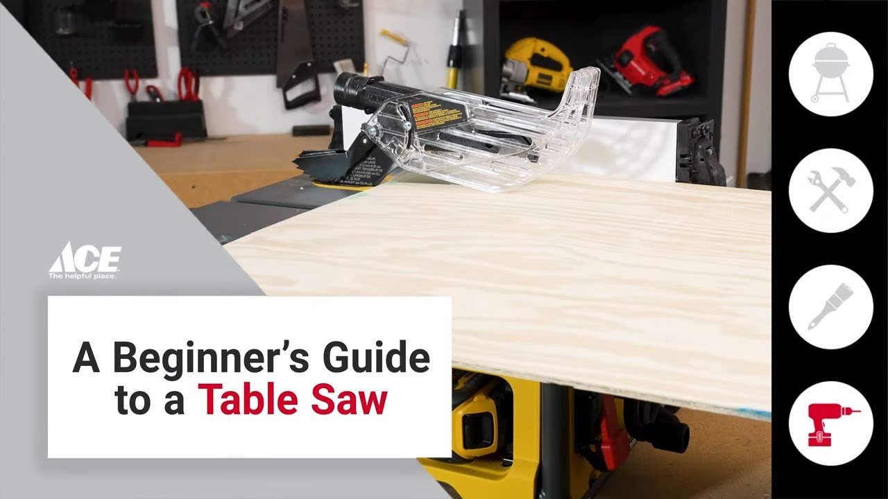 Beginner's Guide To Using A Table Saw | Ace Hardware - YouTube