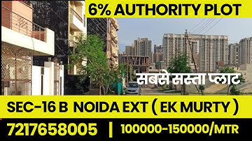 Sec 16 B noida ext| Gr Noida west|Authority Plot|6% Auth plot |Plots ek Murty chowk|Gaur city|Noida|