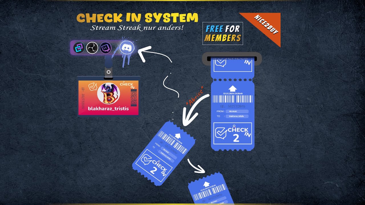 [Ticket Version] Check In System + Streak Tracking **OUT NOW** 