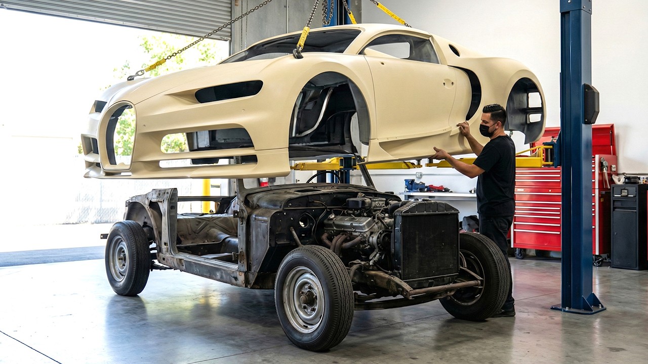 Man Builds a $3 Million BUGATTI Replica at Home | Start to Finish by @HAI SUPERCAR​