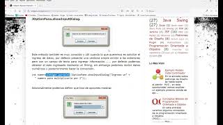 Uso y aplicación de JOptionPane a un programa en Java