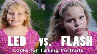 LED vs Flash - Seeing The Difference With Talking Portrait Photos