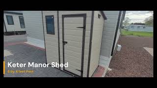 Keter Manor Pent 6 by 4 feet Maintenance Free Shed.