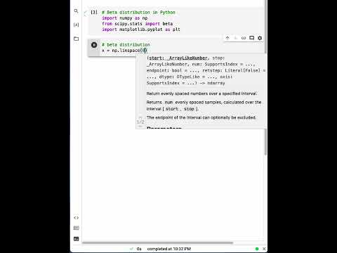 How to plot "Beta Distribution" in Python