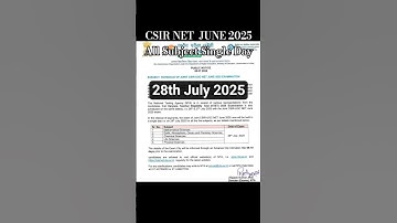 CSIR NET 2025: Exam Dates Changed AGAIN! 🔥 All Details #csirnet #ugcnet #shortsfeed #shorts #viral