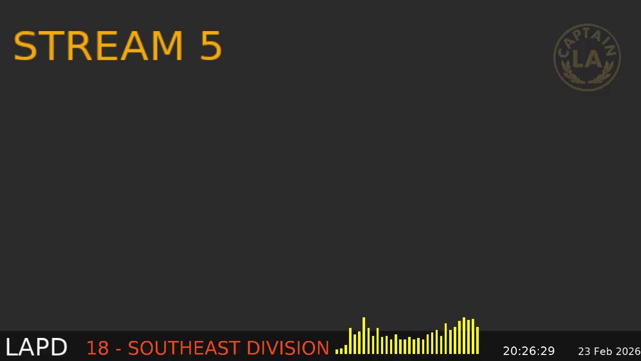 Southeast Division - *Live* LAPD Police Scanner - LA Captain - 23-Feb-2026 - S5