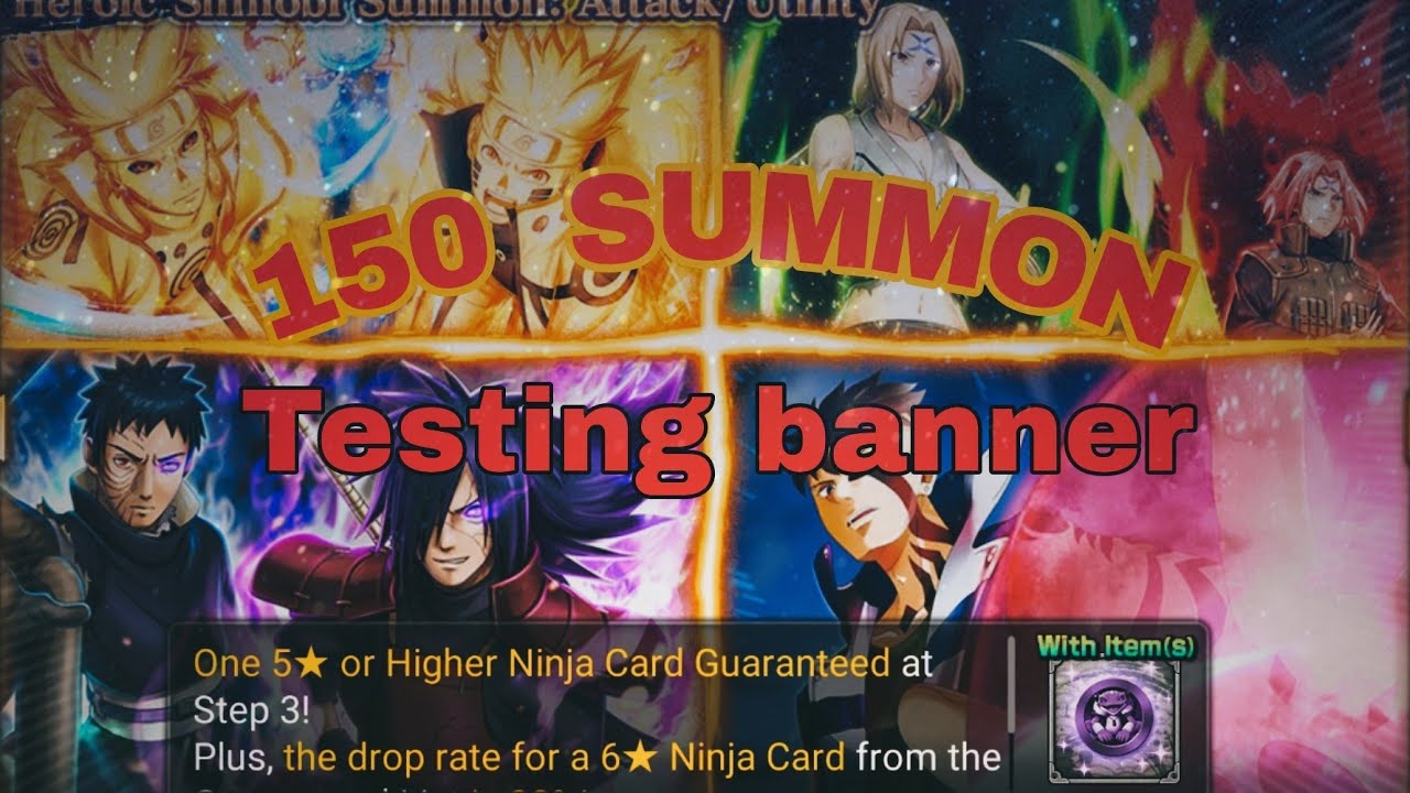 [NxB Nv] Heroic shinobi summon {attack/utility}-150 shino Banner test