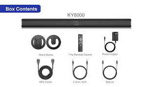 Sound Bar for Smart TV, Soundbar with Bluetooth/ARC/Opt/AUX Connect, Auto Volume Boost,