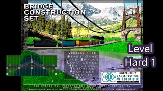 Bridge Construction Set. Hard map pack. Level 1.