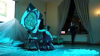 Dancing Painter Show, performance &quot;Two artists, 2018&quot;, a portrait of Salvador Dali