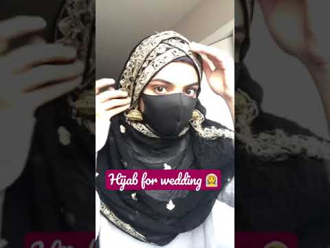 Let's make it beautiful | hijab for wedding #hijab #highlights #shorts #hijabtutorial