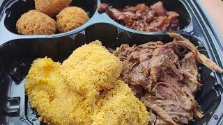 We get our GOLDEN CORRAL BUFFET food to go! You pay only $8.99/ pound
