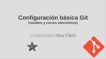 Configuración básica de Git (nombre de usuario y correo electrónico)
