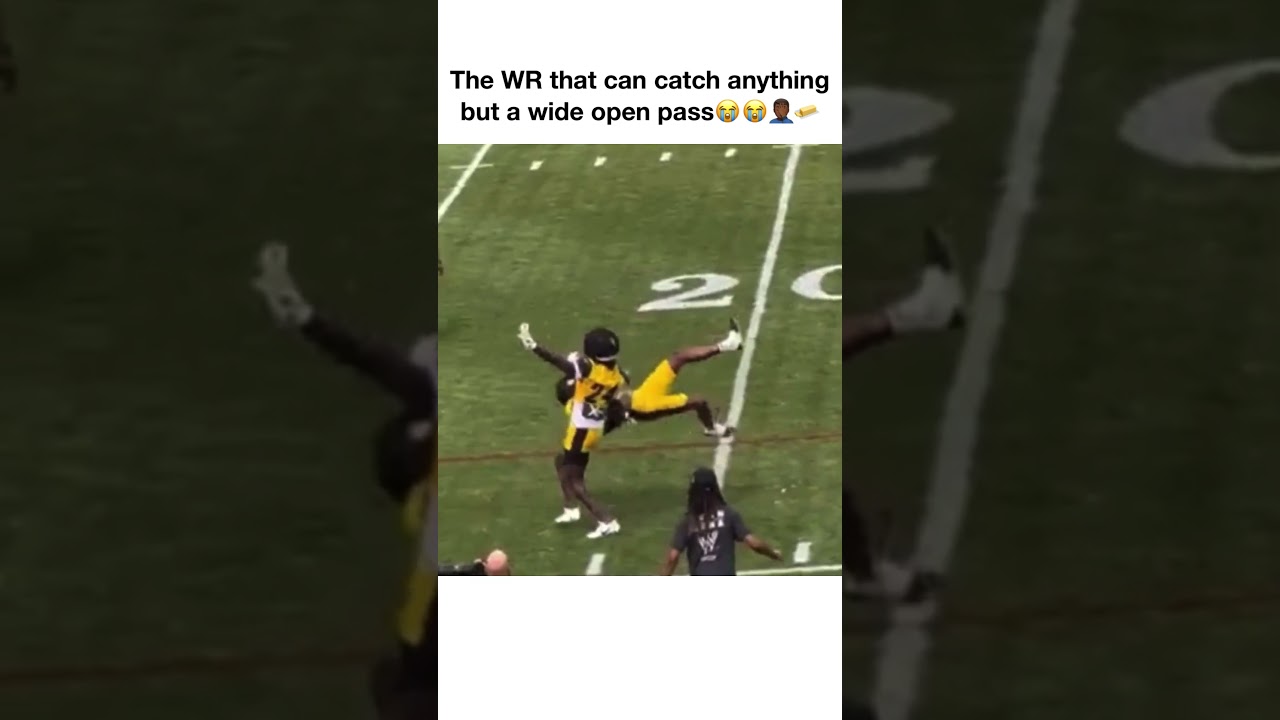 The Receiver that can catch anything but a wide open pass😭😭