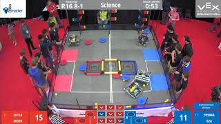 2019 VEX Worlds Sci R16-8, 2011A 8059X VS 99904A 62A