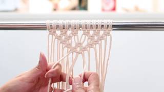 Famous Macrame Triangle pattern using square knots | Easy macrame pattern for beginners Profile