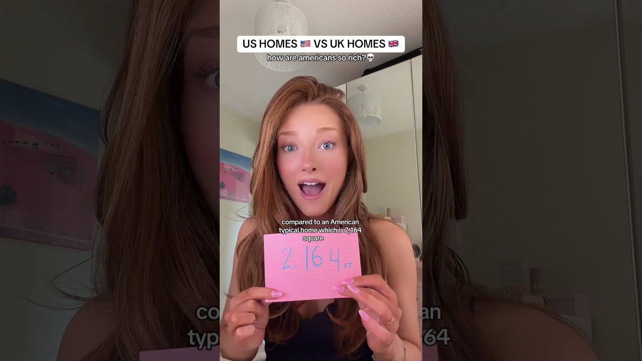 US HOMES 🇺🇸 VS UK HOMES 🇬🇧 HOW ARE AMERICANS SO RICH? #ukvsusa #homes #usahomes #usa #uk