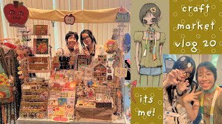 cute craft market vlog with a new booth setup!🍎 | ravenister13