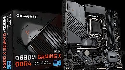 GIGABYTE B660M GAMING X DDR4  🎯  Motherboard Unboxing and Overview