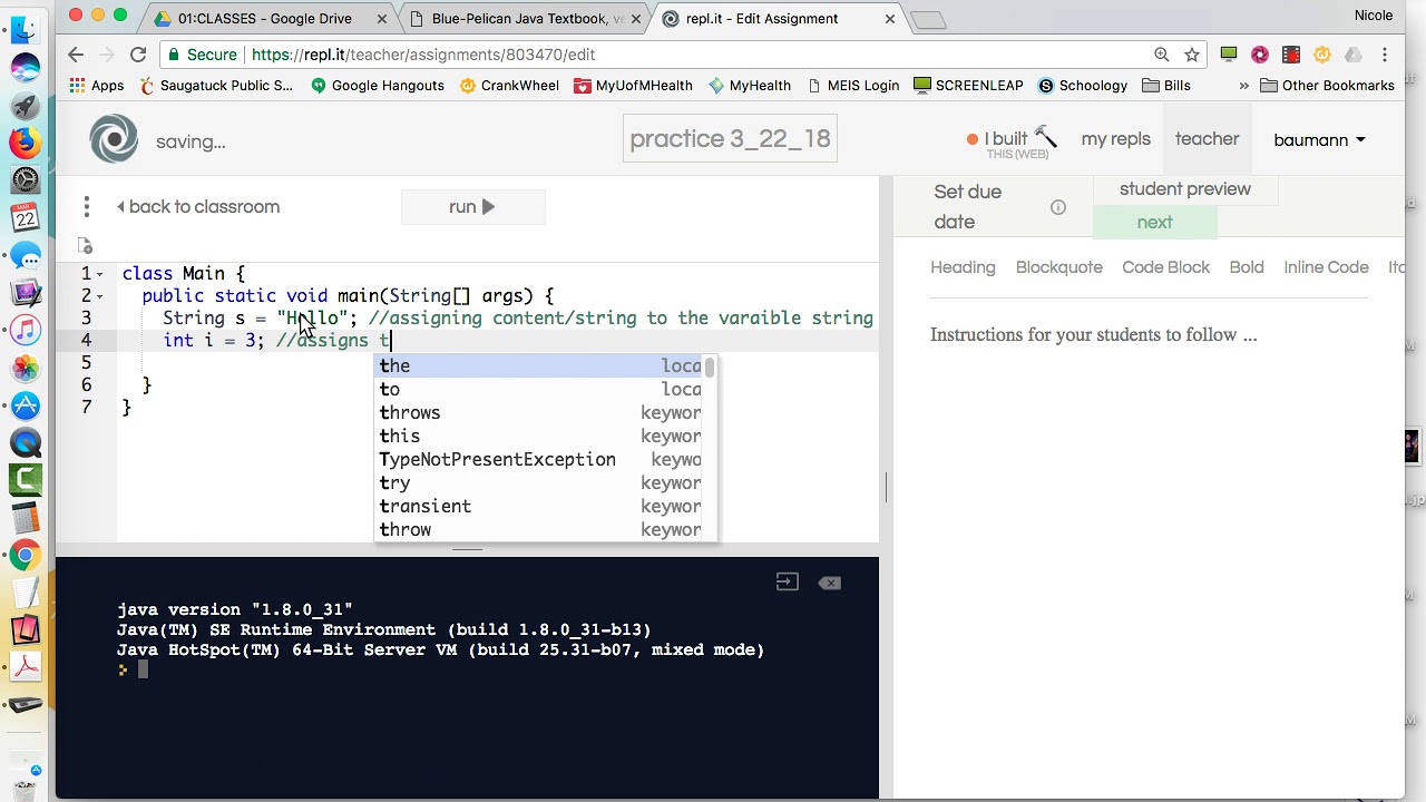 Part 1 - NumericVariable