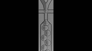 Two reagents microdroplet formation