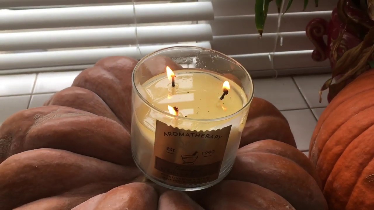 Bath And Body Works Thankful Frankincense And Myrrh Candle Review YouTube