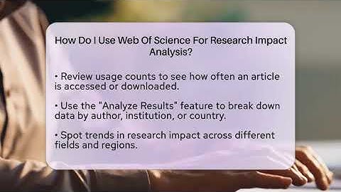 How Do I Use Web Of Science For Research Impact Analysis? - SearchEnginesHub.com
