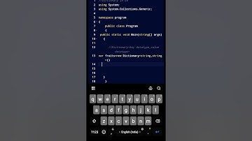 Dictionary in C# #shorts #csharp