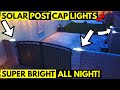 Solar Light Post Review | Tsunlighting Solar Post Cap Light - Rgb!