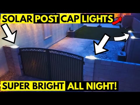 Solar Light Post Review | Tsunlighting Solar Post Cap Light - Rgb!